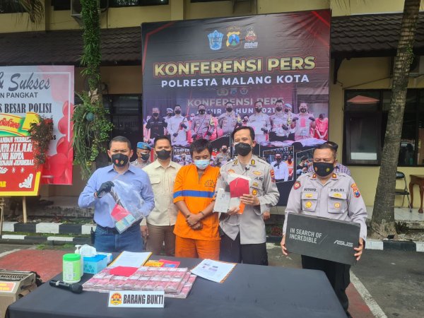 Konferensi Pers, Polresta Malang Kota Ungkap Kasus Curat