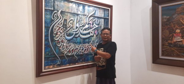Dekatkan Ayat Al Qura’an Pada Masyarakat, Seniman Senirupa Kaligrafi Gelar Pameran