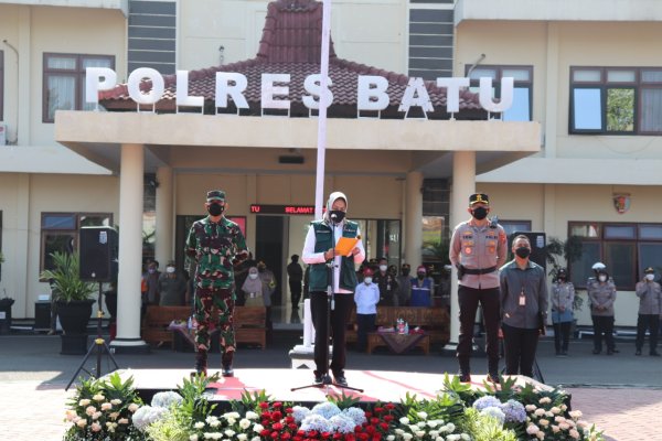 Forkopimda Kota Batu, Gelar Apel Bersama Siaga Bencana 2021