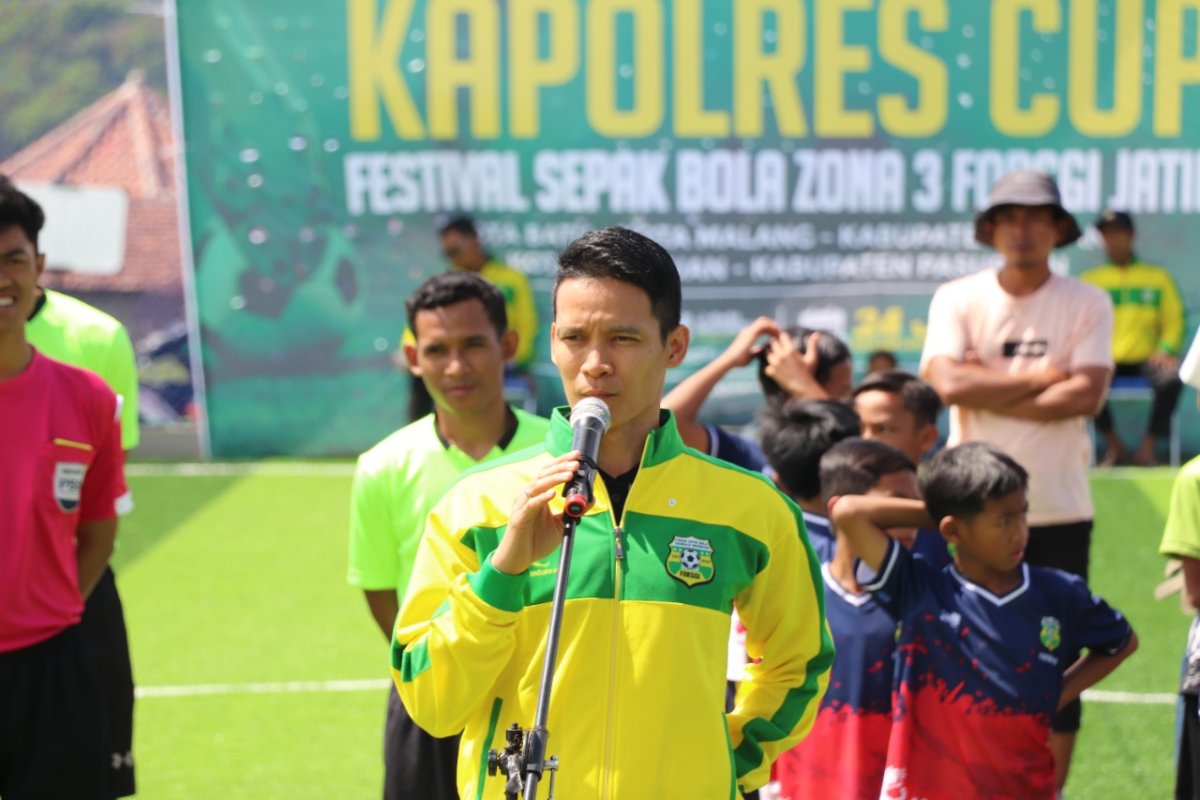 AKBP Oskar, Buka Kapolres Cup Sepak Bola Zona 3 FORSGI Jatim