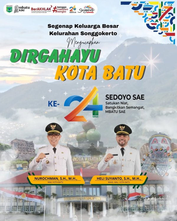 Iklan Ucapan Hari Jadi Kota Batu ke-24