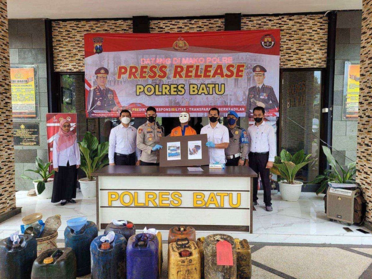 Polres Batu Berhasil Amankan Pelaku Usaha Penyalahgunaan BBM Bersubsidi