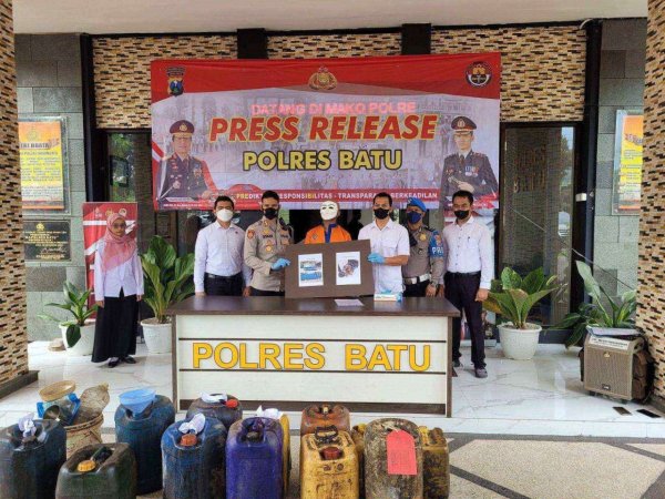Polres Batu Berhasil Amankan Pelaku Usaha Penyalahgunaan BBM Bersubsidi