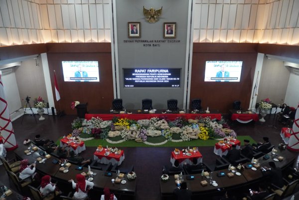 Rapat Paripurna DPRD Kota Batu, Agenda Dengarkan Pidato Kenegaraan Presiden RI Joko Widodo