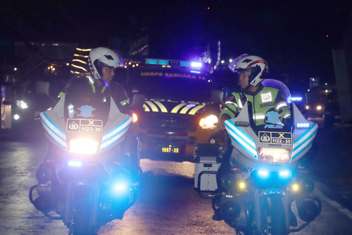 Jelang Pelantikan Presiden RI, Polres Batu Gelar Patroli Skala Besar Beri Rasa Aman Masyarakat