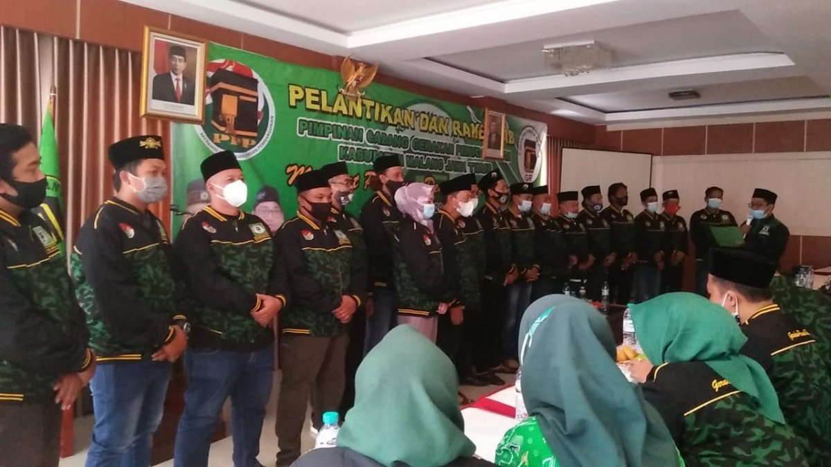 Pelantikan PC GPK, Ketua DPC PPP Kabupaten Malang Ajak Millennial Membangun Negara