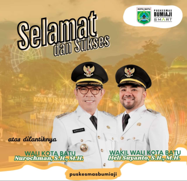 Iklan Ucapan Pelantikan Wali Kota Batu dan Wakil Wali Kota Batu