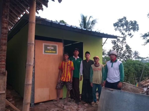 NU Peduli, Rampungkan Huntara di Ampelgading dan Dampit