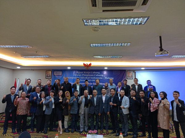 DPC PERADI Malang Gelar Rakercab Periode 2023-2027, Bentuk 10 Bidang Program Kerja