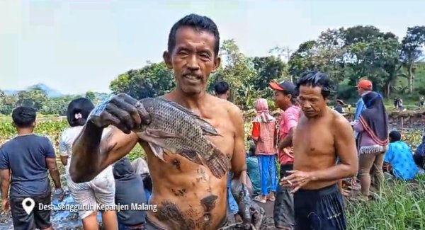 Berkah Flushing di Bendungan Sengguruh, Ini Cerita KeseruanPenangkapan Ikan