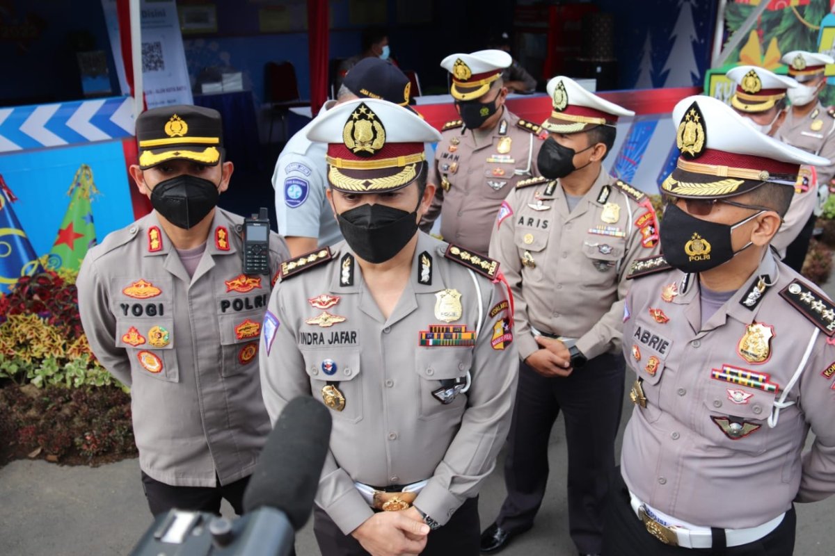 Kapolres Batu Dampingi Kunjungan Pamatwil Korlantas Polri Tinjau Prokes