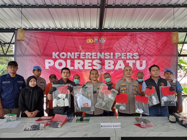 Berantas Penyalahgunaan Bahaya Narkoba, Sat Resnarkoba Polres Batu Berhasil Ungkap 23 Kasus