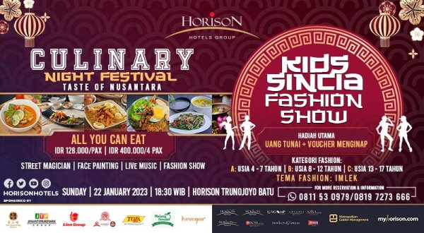 Rayakan Kemeriahan Imlek, Horison Hotels Group Hadirkan Horison Culinary Night Festival