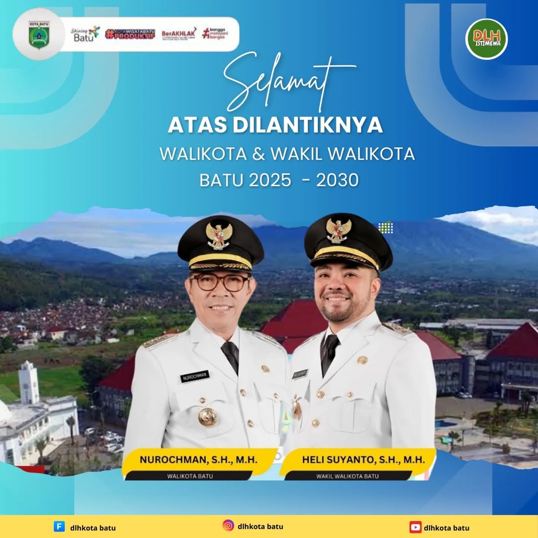 Iklan Ucapan Pelantikan Wali Kota Batu dan Wakil Wali Kota Batu