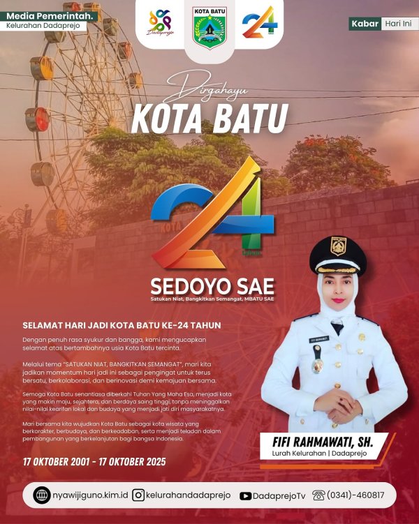 Iklan Ucapan Hari Jadi Kota Batu ke-24