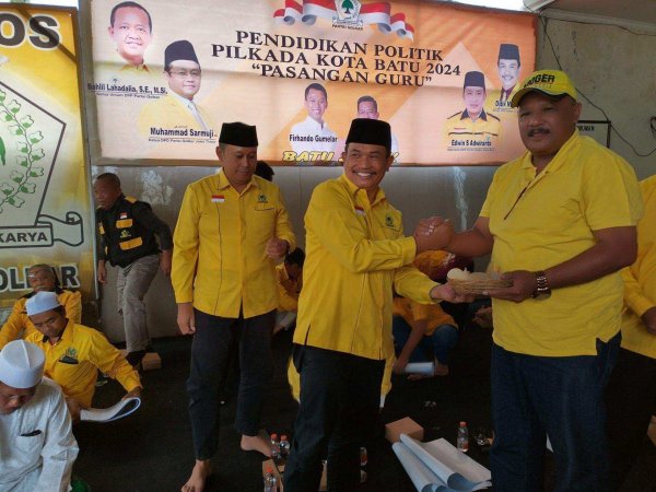 Peringati HUT ke-60, DPD Partai Golkar Kota Batu Gelar Tasyakuran Menangkan Paslon GuRu