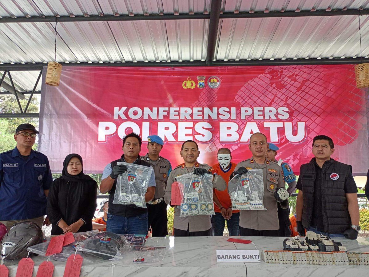 Viral di Medsos, Pelaku Pencurian Komponen Instalasi Listrik PJU di Kota Batu Berhasil Ditangkap Polisi