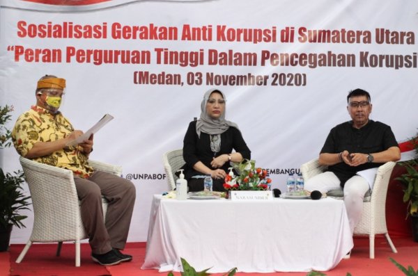 Webinar UNPAB, Rektor Sebut Korupsi Jadi Wabah yang Harus Diatasi