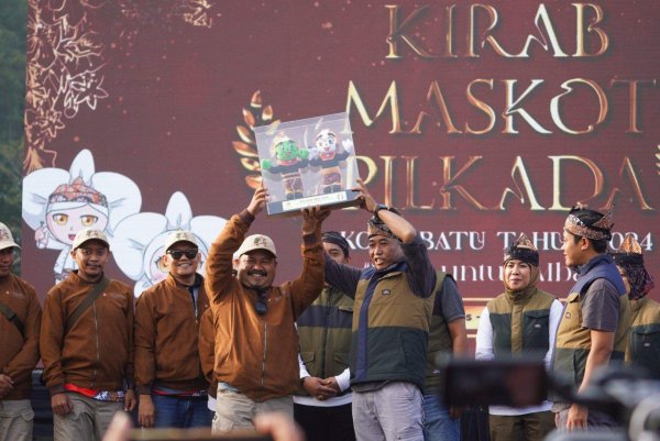 Peluncuran Kirab Maskot Pilkada Tahun 2024