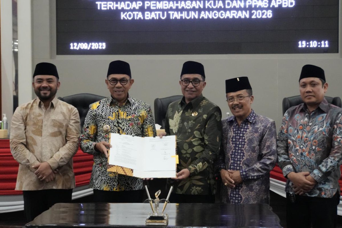 Fokus pada Program Prioritas untuk Masyarakat, Rapat Paripurna DPRD dan Pemkot Batu Sepakati KUA-PPAS 2026