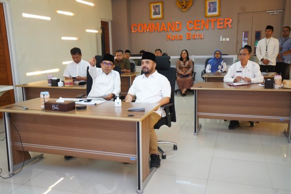 Pemerintah Kota Batu Ikuti Peluncuran Indikator Monitoring Center for Prevention (MCP) KPK RI, secara Virtual