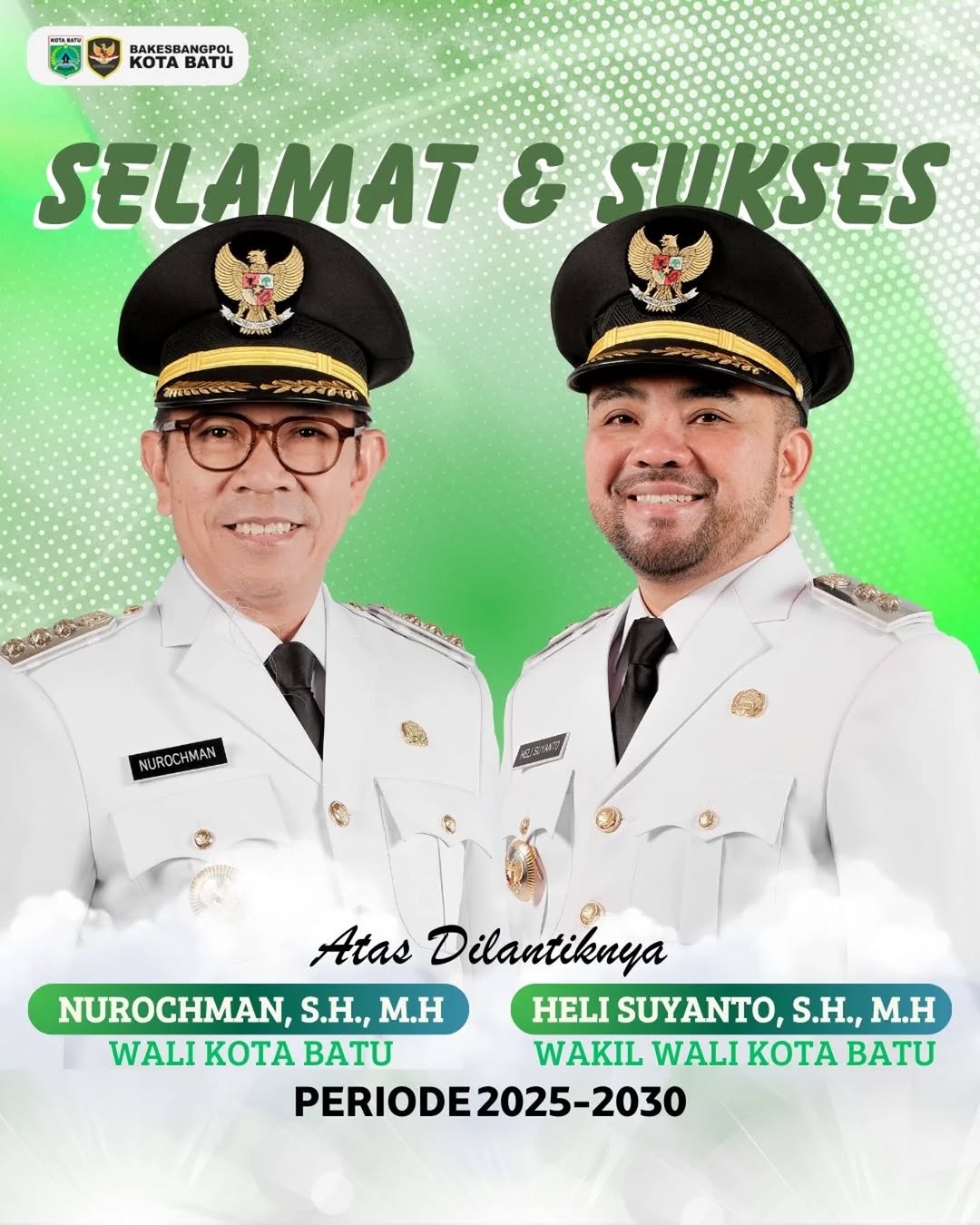 Iklan Ucapan Pelantikan Wali Kota Batu dan Wakil Wali Kota Batu