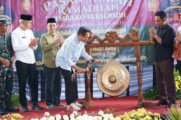 Dorong Stabilitas Harga Pangan Jelang Idul Fitri 2026, Pemkot Batu Gelar Pasar Murah