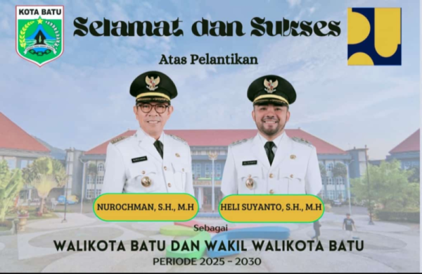 Iklan Ucapan Pelantikan Wali Kota Batu dan Wakil Wali Kota Batu