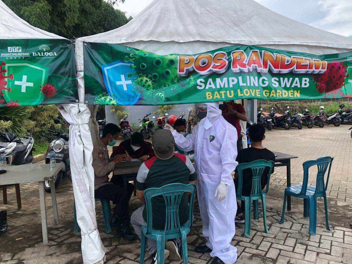 Libur Nataru, Polres Batu Gelar Swab Antigen Acak di Tempat Wisata