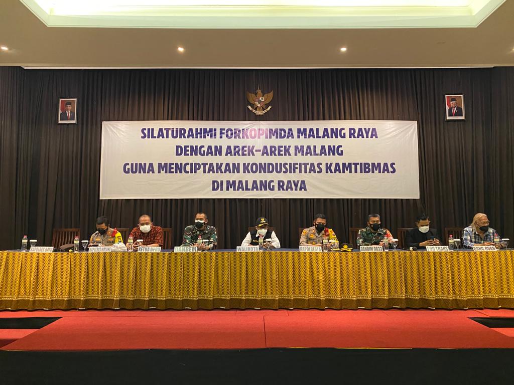 Demi Menjaga Kamtibmas, Forkopimda Malang Raya Gelar Silahturahmi Bersama Arek Malang