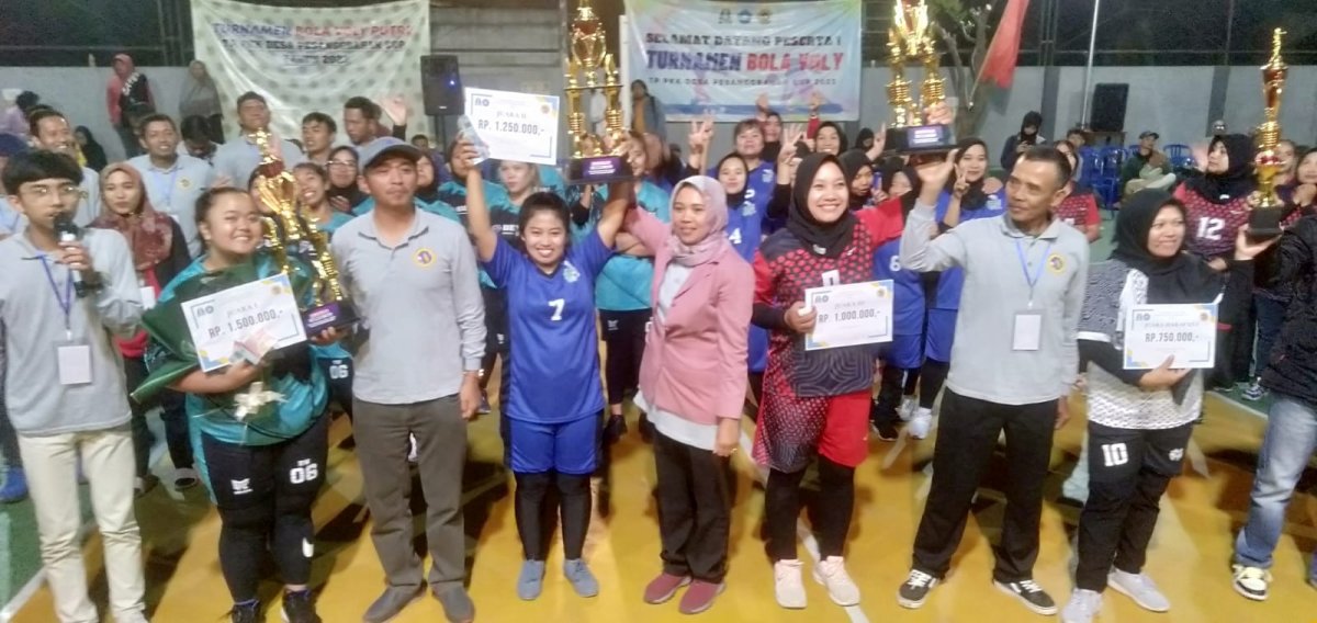 Turnamen Bola Voli Putri TP PKK Desa Pesanggrahan Cup 2023 Sukses Digelar