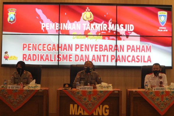 Antisipasi Radikalisme, Polres Malang Gelar Pembinaan Kepada Takmir Masjid