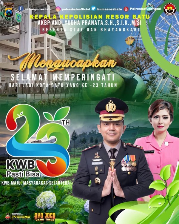 Iklan Ucapan Hari Jadi Kota Batu ke-23