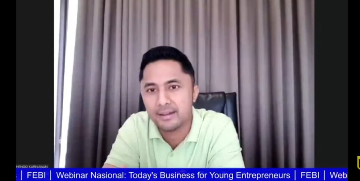 Webinar Nasional HMJM UWIGA Malang, Hengky Kurniawan Jelaskan 3 Kunci Sukses Millennial Enterpreneu