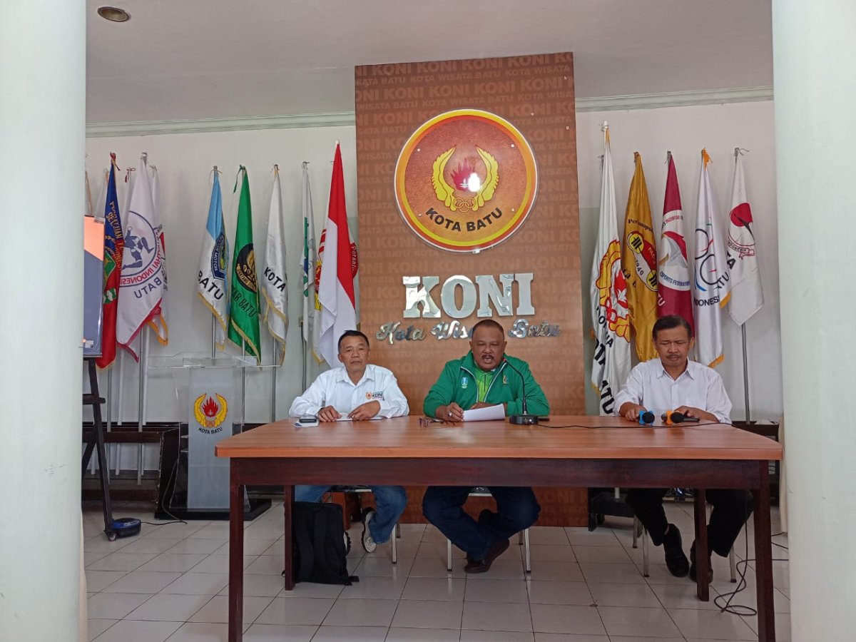 Umumkan Hasil dan Evaluasi Porprov IX Jatim 2025, KONI Kota Batu Gelar Press Release