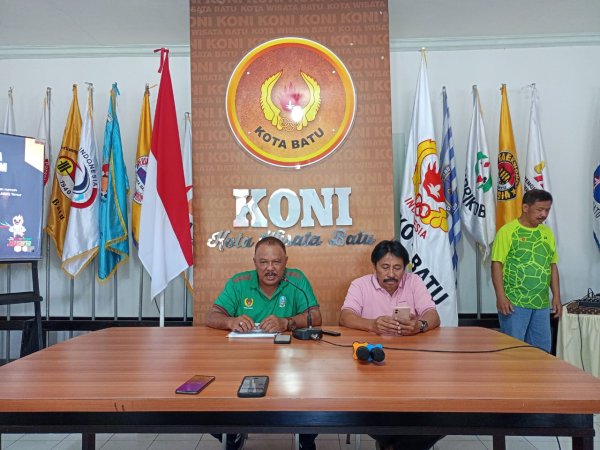 Gelar Konferensi Pers Jelang Porprov lX Jatim 2025, KONI Kota Batu Optimis Atlet Menjadi Juara