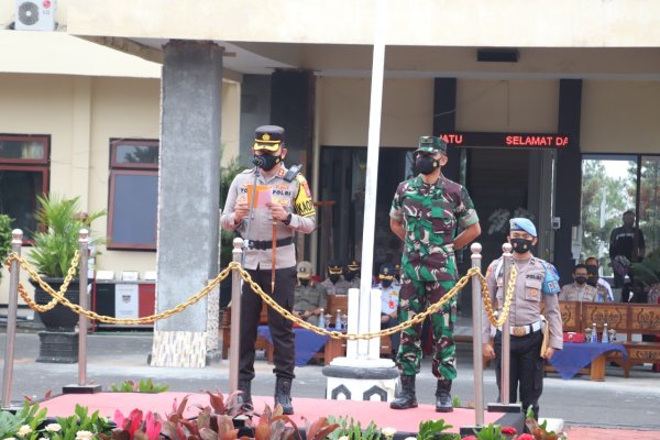 Polres Batu Laksanakan Apel Gelar Pasukan Operasi Semeru 2022