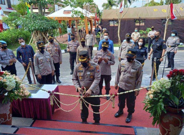 Kapolres Batu Resmikan Gedung Wicaksana Laghawa, dan Peletakan Batu Pertama