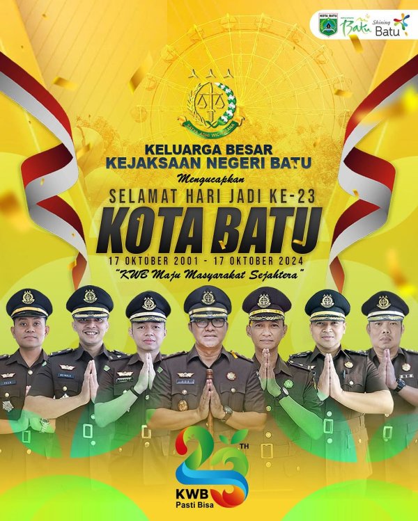 Iklan Ucapan Hari Jadi Kota Batu ke-23