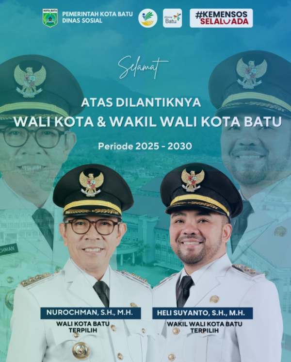 Iklan Ucapan Pelantikan Wali Kota Batu dan Wakil Wali Kota Batu