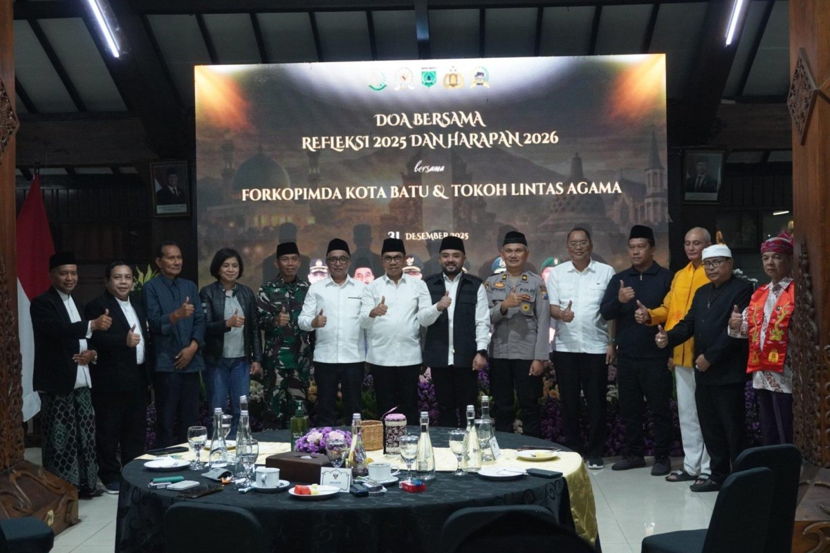 Pemkot Batu Gelar Doa Bersama, Sambut Tahun Baru 2026 untuk Keselamatan Indonesia