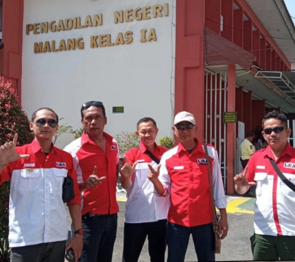 DPD LSM LIRA Kota Batu Kawal Sidang Kasus Pembunuhan Mahasiswi UMM di PN Malang